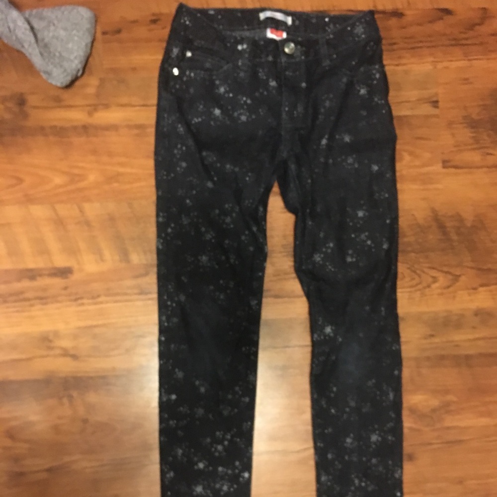 Black starry jeans
